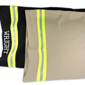Firefighter Personalized Embroidered Pillowcase, Firefighter Gift, Gift for Him, Firefighter Wedding Gift, Groomsmen, Housewarming Gift