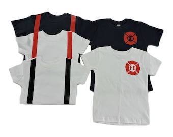 Personalized Firefighter Toddler Shirt, Fireman Halloween Costume