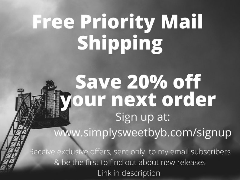 Save 20% now sign up for email list at www.simplysweetbyb.com/signup