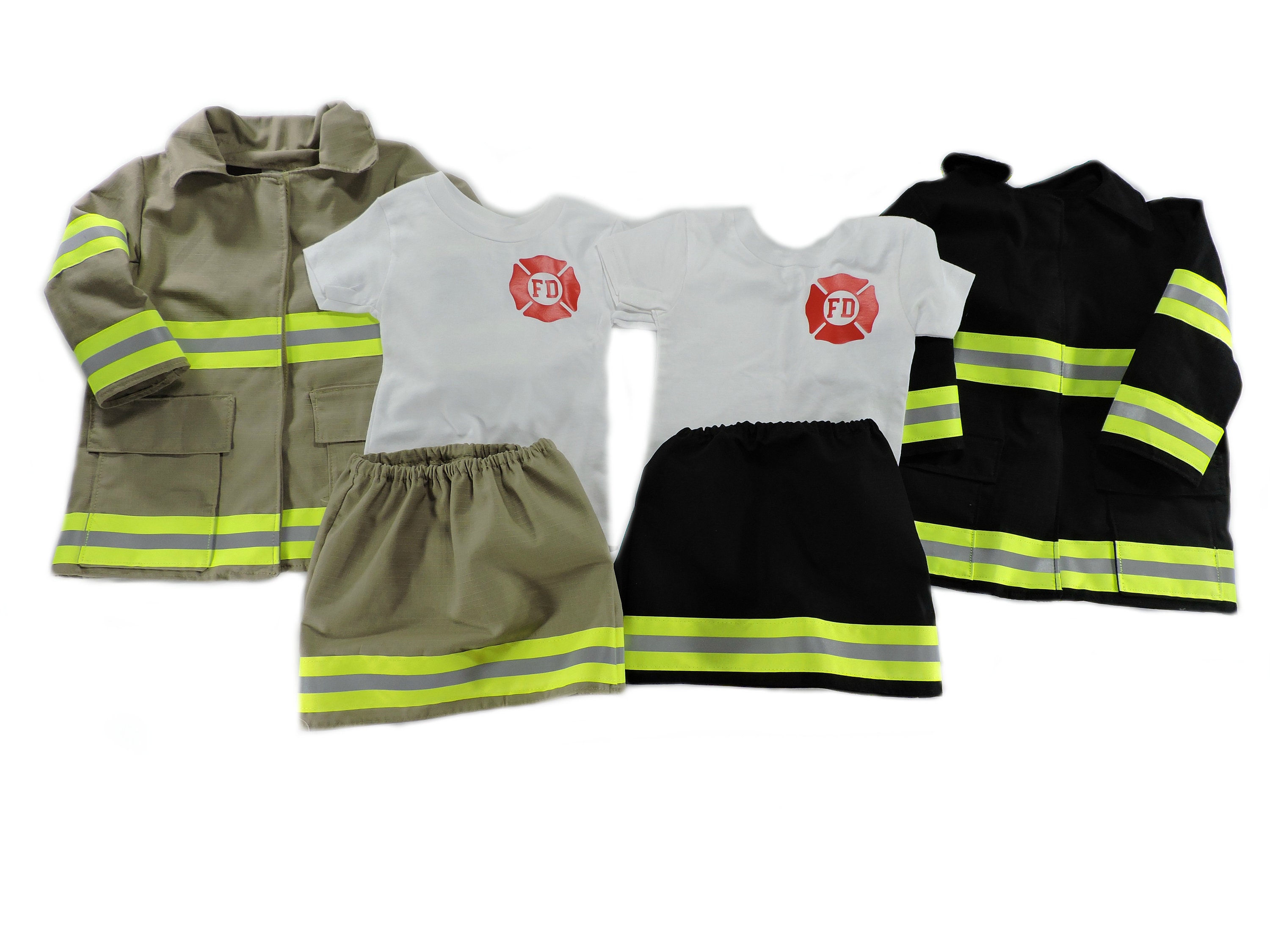 Firefighter Toddler Outfit & Jacket, Personalized Birthday Outfit, Fireman Halloween Costume