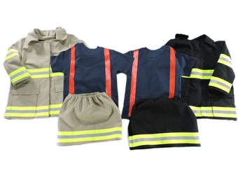 Firefighter Toddler Outfit and Jacket, Personalized Fireman Halloween Costume