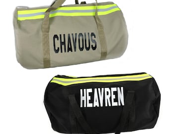 Personalized Firefighter Duffel Bag, fireman gift