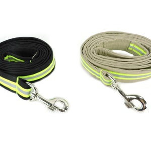 Firefighter Dog Leash, Personalized Reflective Leash, Bunker Gear look, Fireman Gift for him,  Dog Lover Gift, Fire man gift