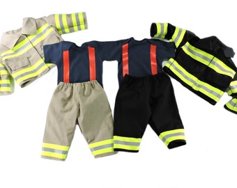 Firefighter Baby Boy Outfit and Jacket, option personalize shirt, Firefighter baby shower gift, New baby Gift, Firefighter Halloween costume