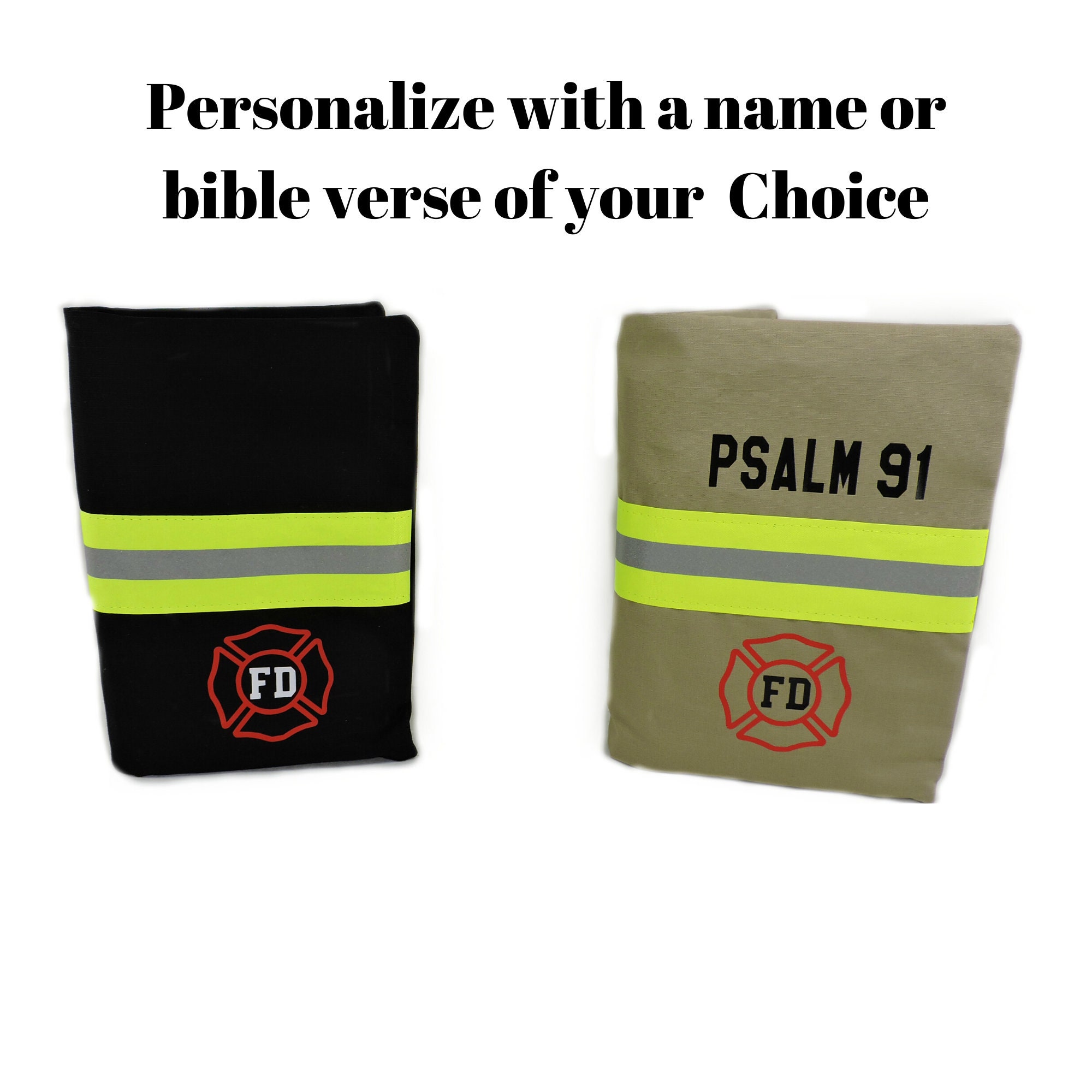 Personalized Firefighter Bible Cover Firefighter Book Cover - Etsy Norway