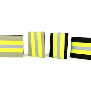 Cadeau portefeuille pompier pour lui, portefeuille RFID à deux volets OU à trois volets, cadeau pompier garçons d'honneur, look équipement de bunker, possibilité d'ajouter un nom, FFG001