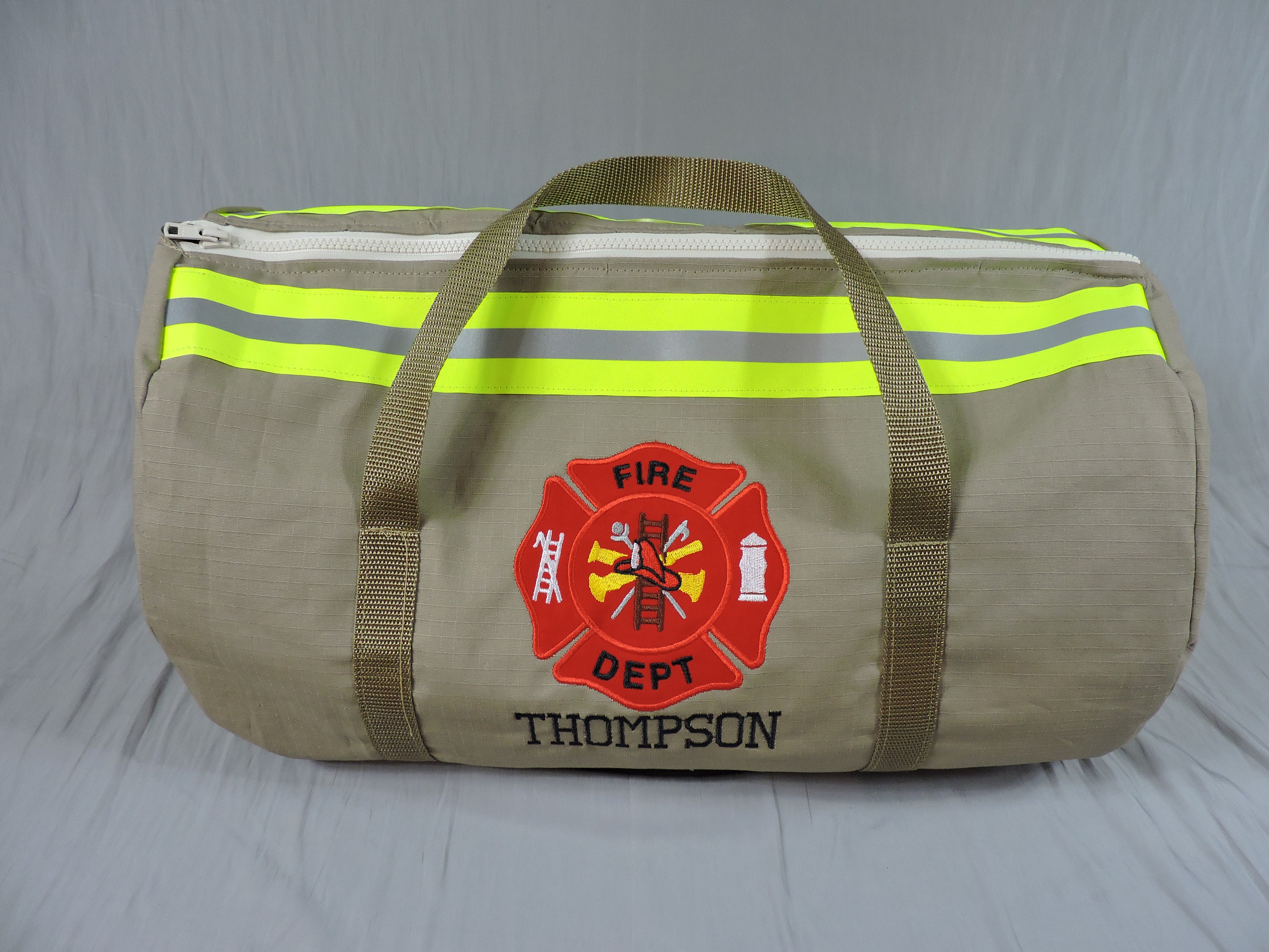Firefighter Duffle bag tan Etsy