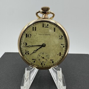 South Bend 1919 Grade 411 12s 17j Gold Filled Pocket Watch