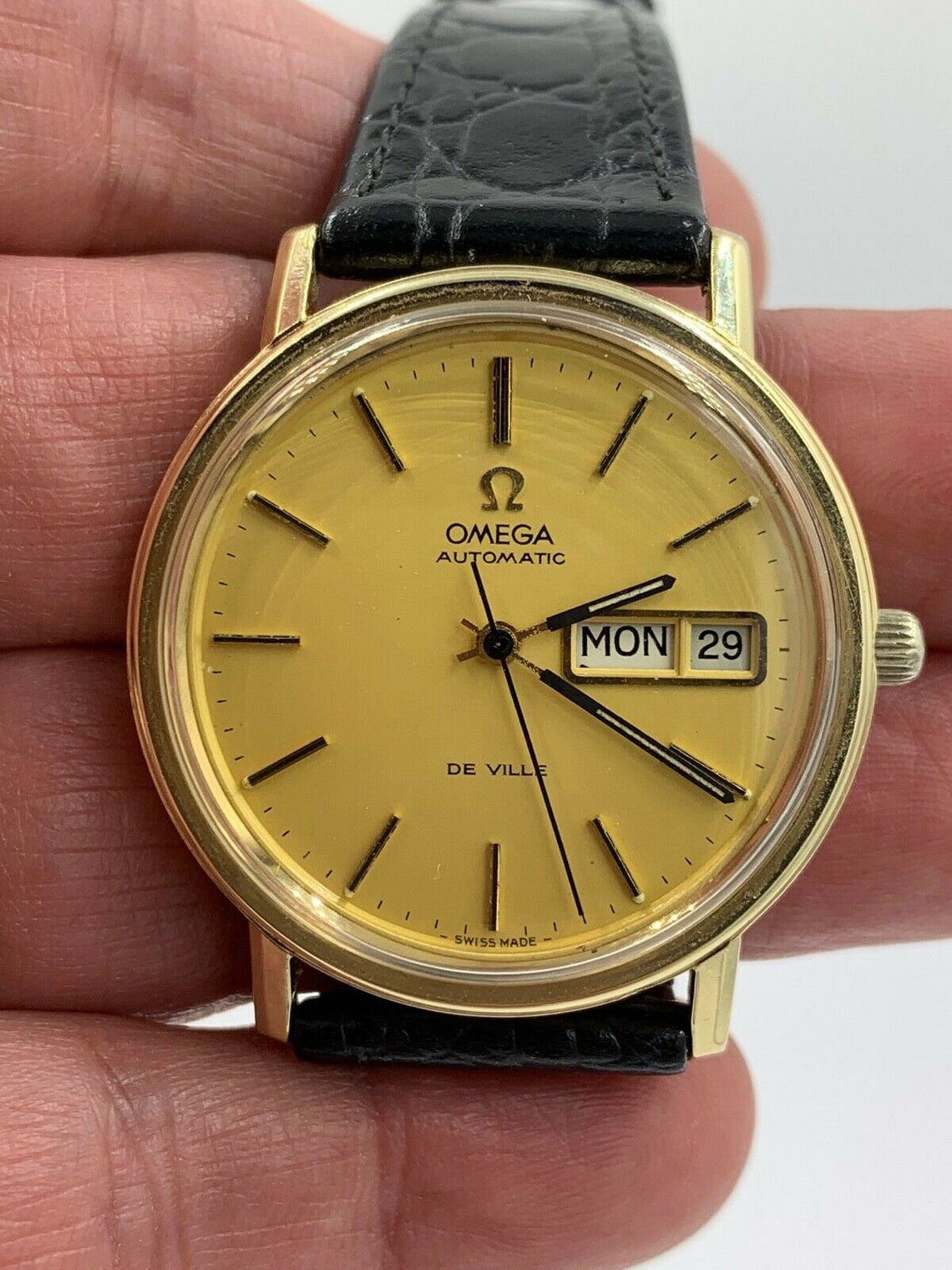 Vintage Omega De Ville Automatic 23 J Cal. 1022 Day Date Etsy