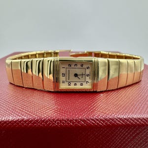 Vintage Jaeger Lecoultre Reverso 18k Gold Lady's Watch Rare Find