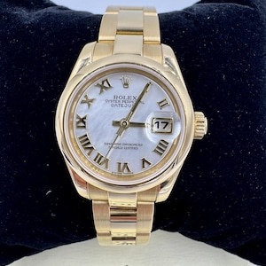 Rolex 179168 Datejust 18k 26mm Mop Dial Lady&#39;s Automatic Watch