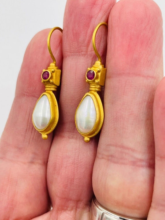 Etruscan style earrings outlet