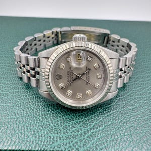 Rolex Datejust 26 mm 69240 Bracelet jubilé avec cadran en diamants gris