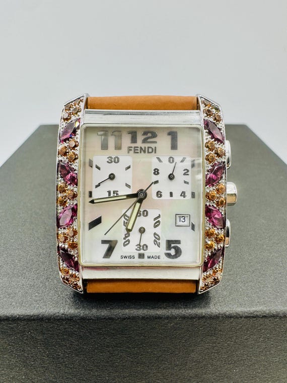 Limited Edition Fendi Orologi Watch Citrine and Garnets - Etsy display picture 3