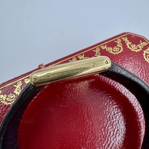 Cartier Tank Louis 18k Gold Watch Deployment Clasp Manual Wind