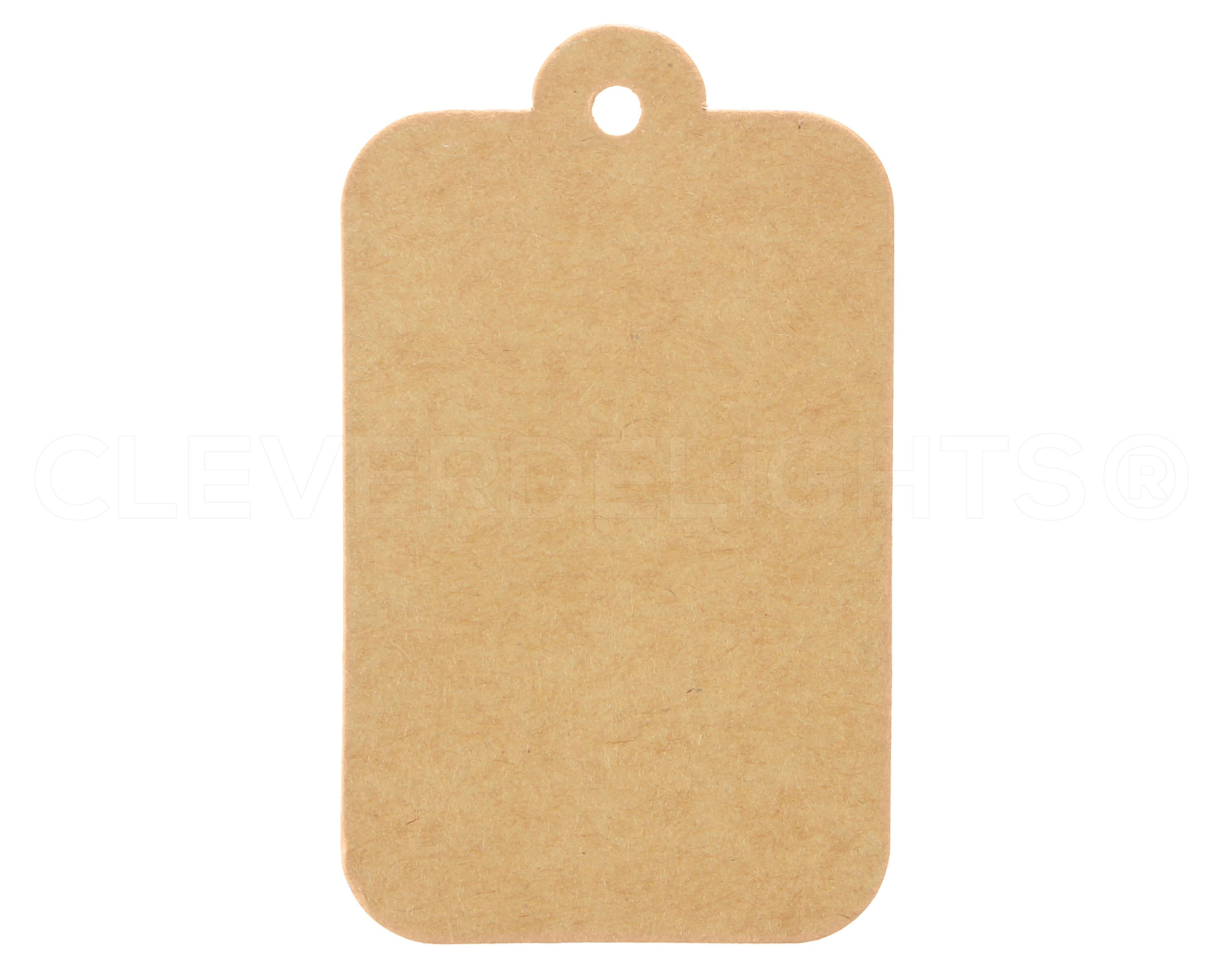 Kraft Brown Gift Tags - Round Top Scalloped Price Tag Circle - Paper Hang  Tags