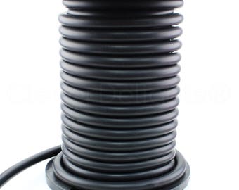 5 Ft - Black Rubber Cord - 1" Round - Buna Rubber - 70 Durometer - Premium Rubber Cord Tube Rod O-Ring DIY Projects - 1 Inch