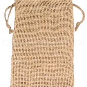 25 Pack 4 x 6 Burlap Bags Natural Rustic Burlap Bags with Natural Jute Drawstring for Showers Weddings Parties Receptions 4x6 image 2