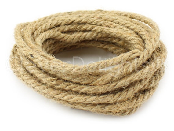 10MM Thick Jute Rope: Natural (15 feet)