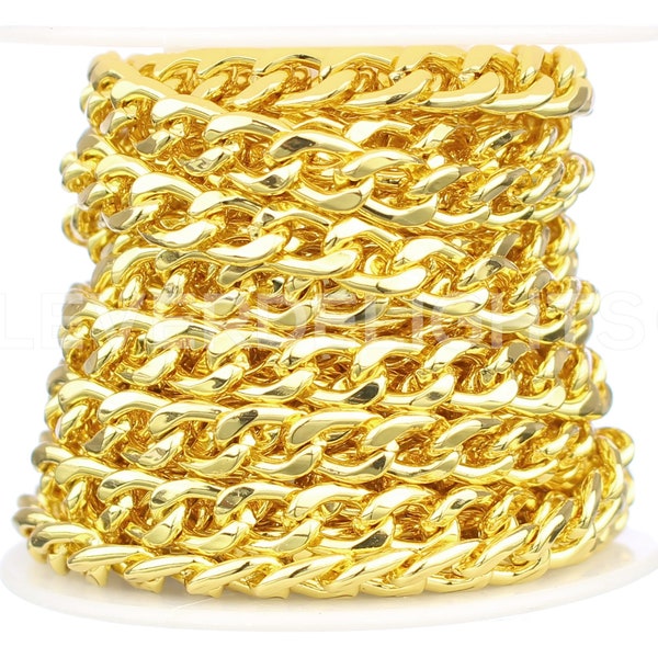 thumbnail image 2 of 10-Foot Gunmetal Curb Chain - 6x8mm Link Size For Jewelry Making & Crafts 2 of 9