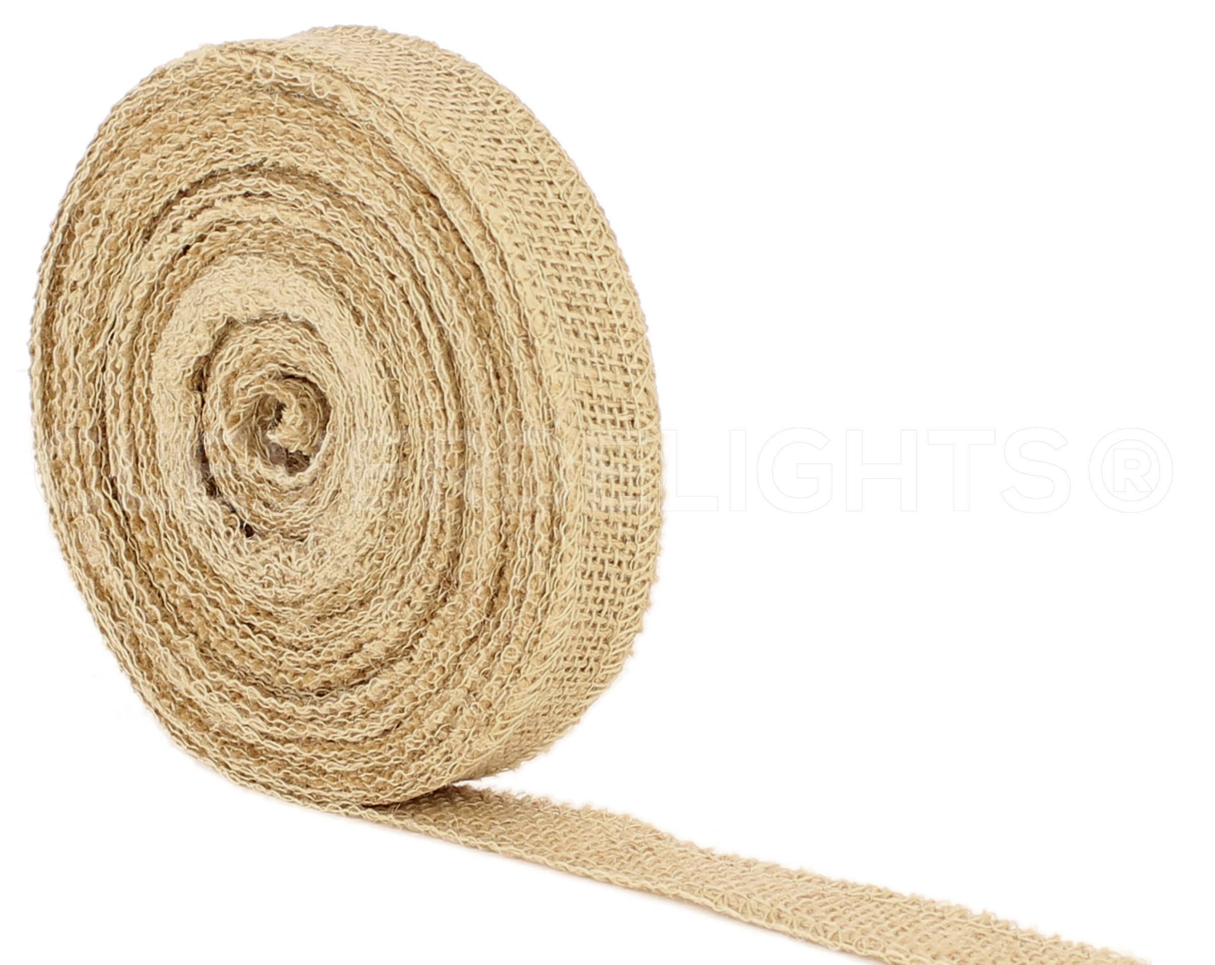 Thin 2024 burlap ribbon