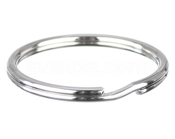 100 Pack - 1 3/8 Large Key Rings - 35mm Split Key Ring - Strong Key Chain  Key Fob Ring - 1 3/8 Inch 35 mm - USA Seller