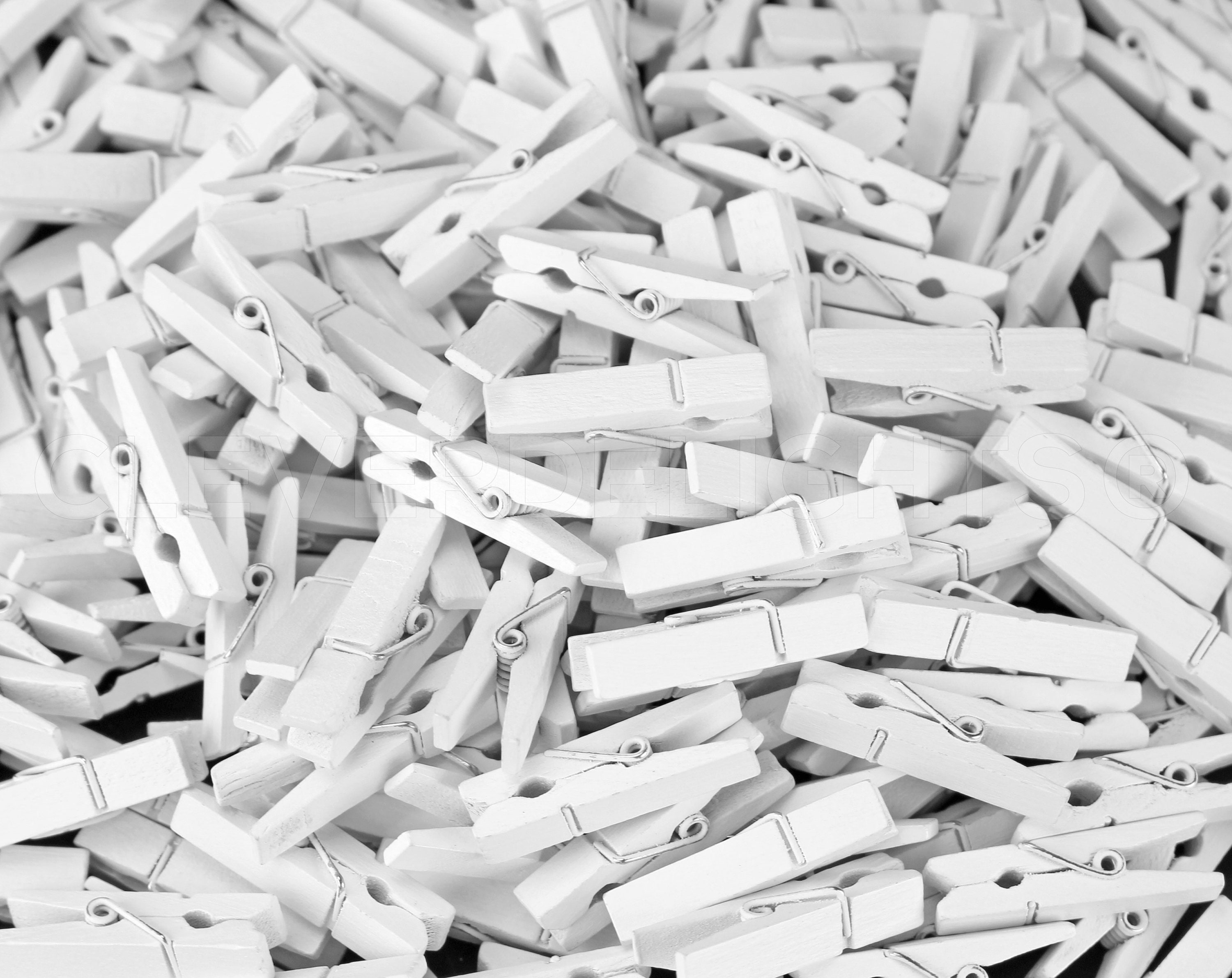 100 Mini Gold Clothespins 1 3//8/" Wooden Clips Craft Clothes Pins Scrapbook