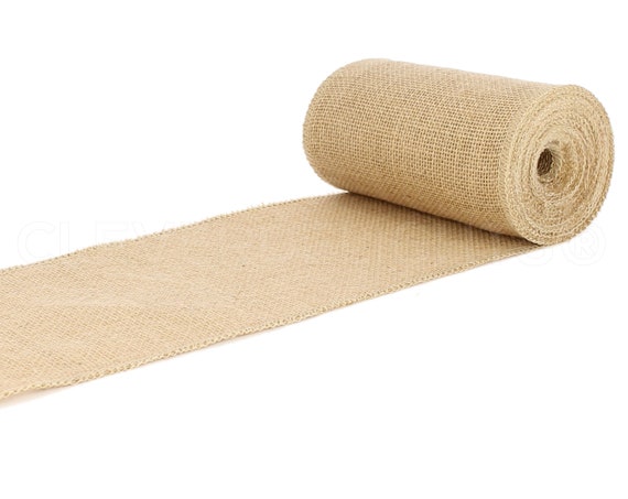 Natural Burlap Jute Roll Fabric 14 Wide 10 yards (30 foot