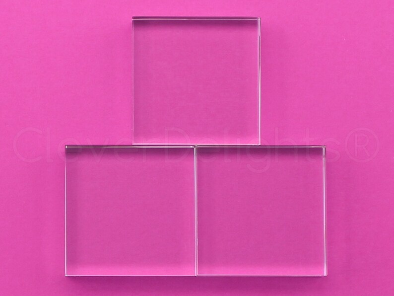 Clear Transparent Tiles 3 x 3 x 58 Inch 20 Pk Solid Glass Tiles 3 Square Glass Tiles 58 Thick