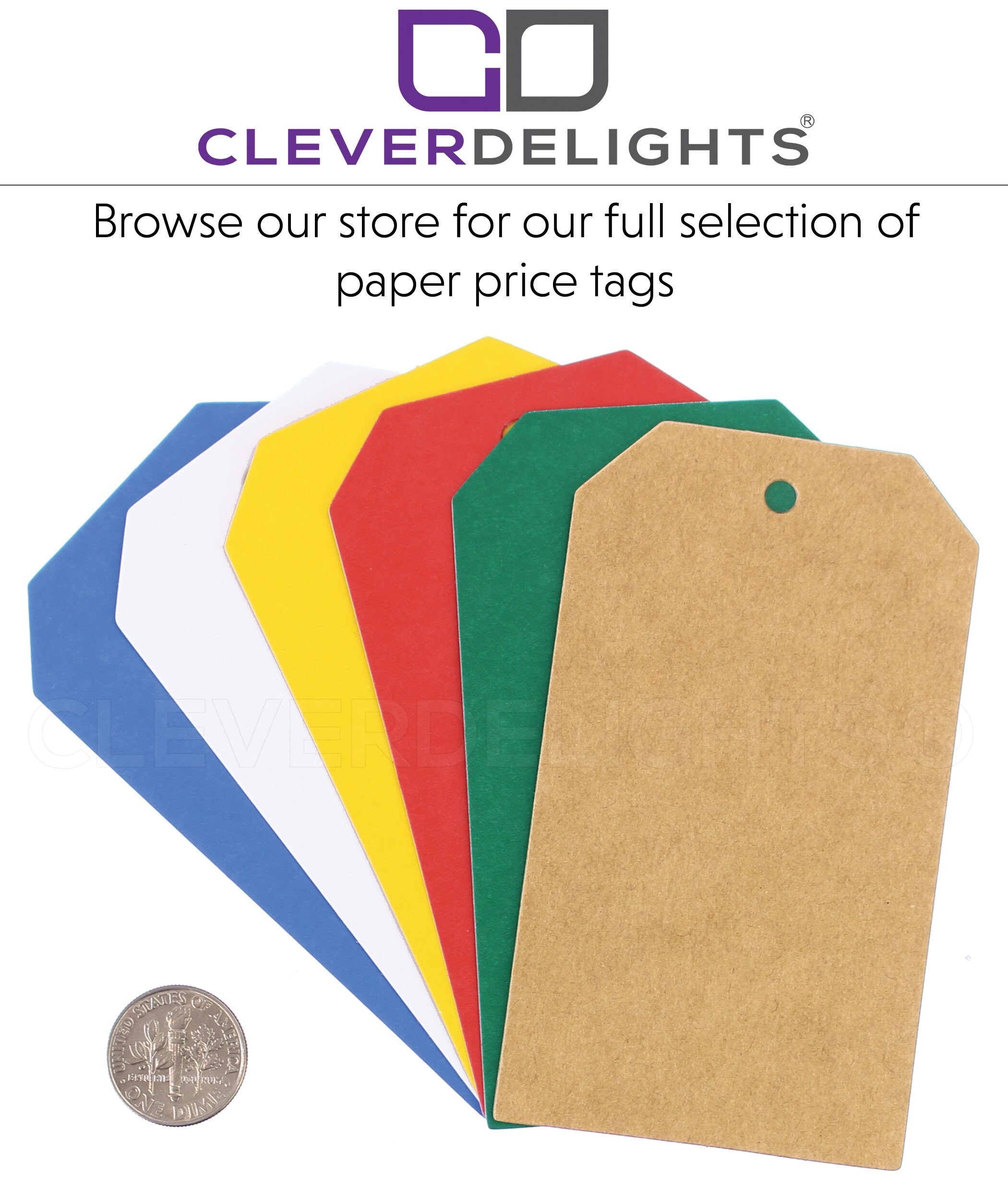 100 Pack - CleverDelights 1.5 Circle Kraft Gift Hang Tags - Brown Kraft  Paper - for Gifts, Crafts, Party Favors, Weddings, Price Tags - 1 1/2 inch