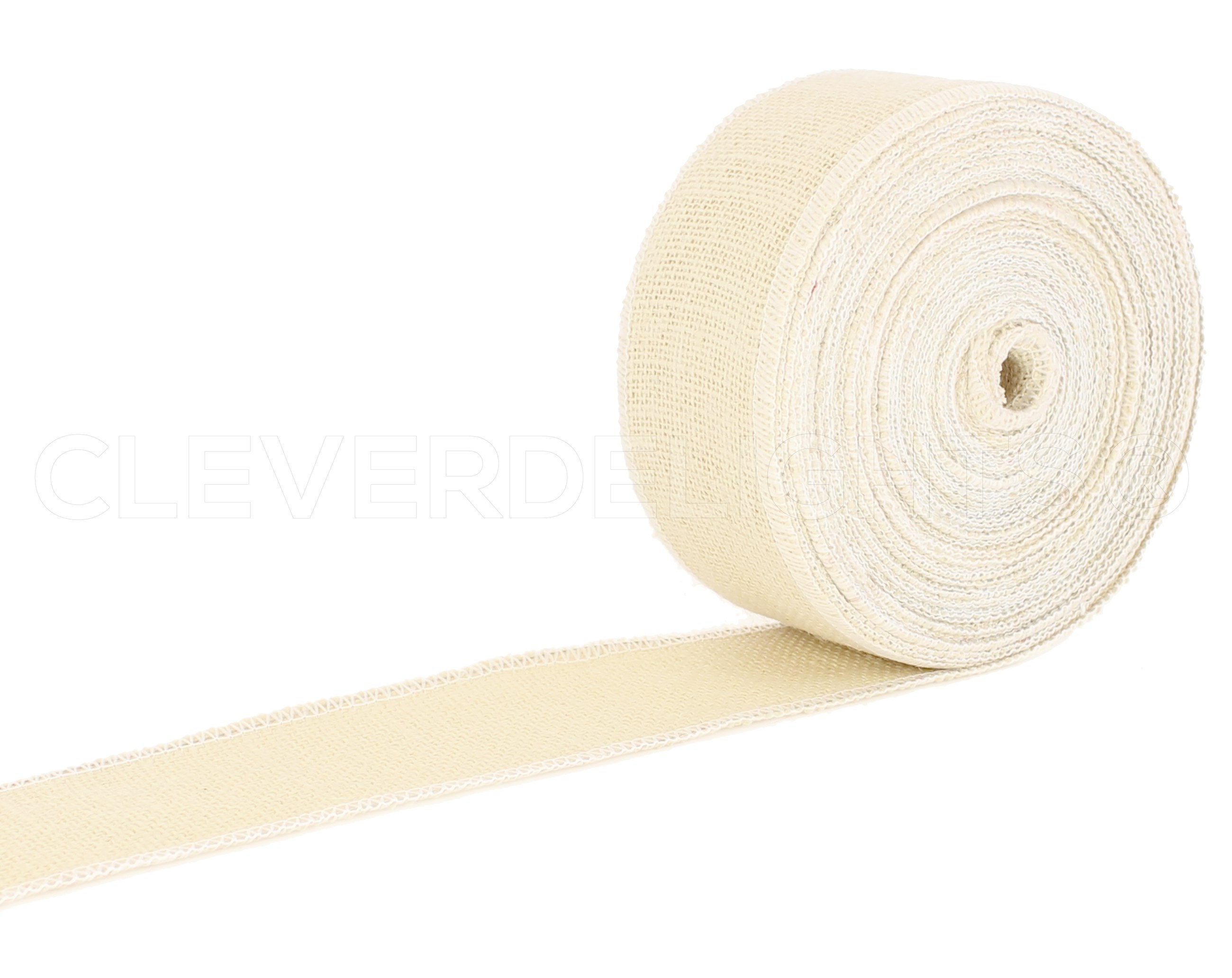 Wired Gunnysack Ivory Burlap Bow (2.5