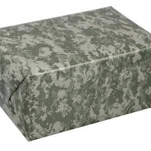 Green Digital Camo Wrapping Paper - 30" x 30Ft (75 SqFt) Bulk Roll - Premium Camouflage Gift Wrap Paper