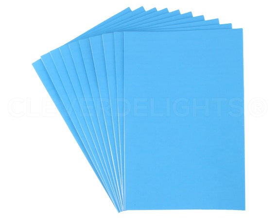 10 Pk 8 X 12 Foam Sheets Blue Self Adhesive Large Sticky Back Craft Sheet  Pads 8x12 Inch 