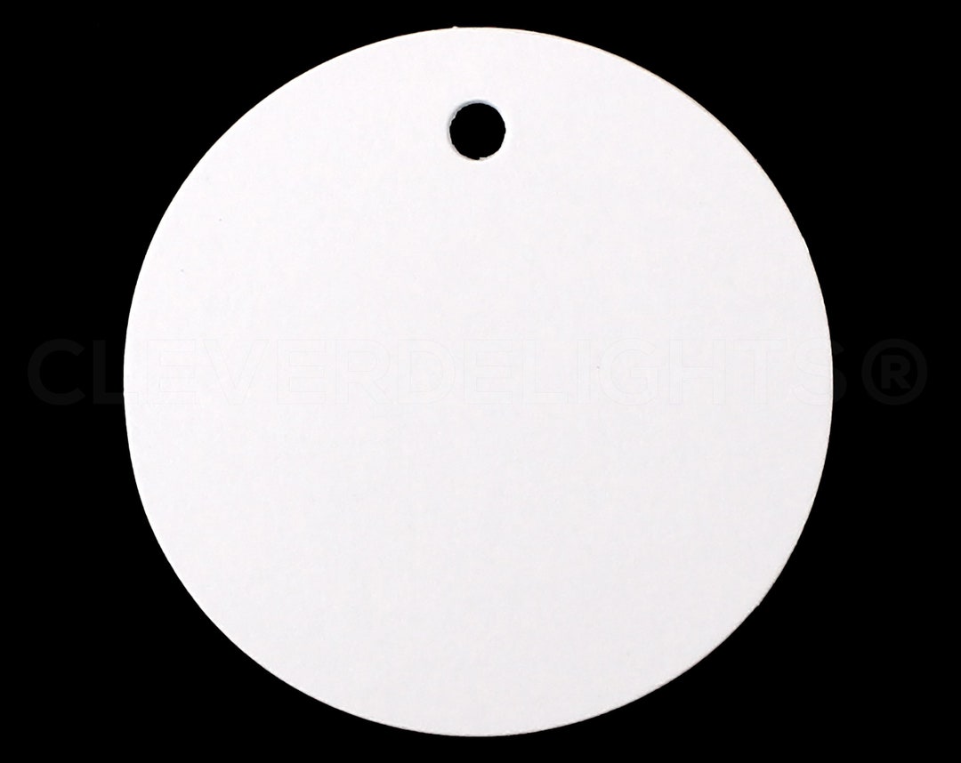 2 Inch Round Tag 100 Pack 2 White Gift Tags Round Circle Paper Hang Tags 2 Inch Price ...