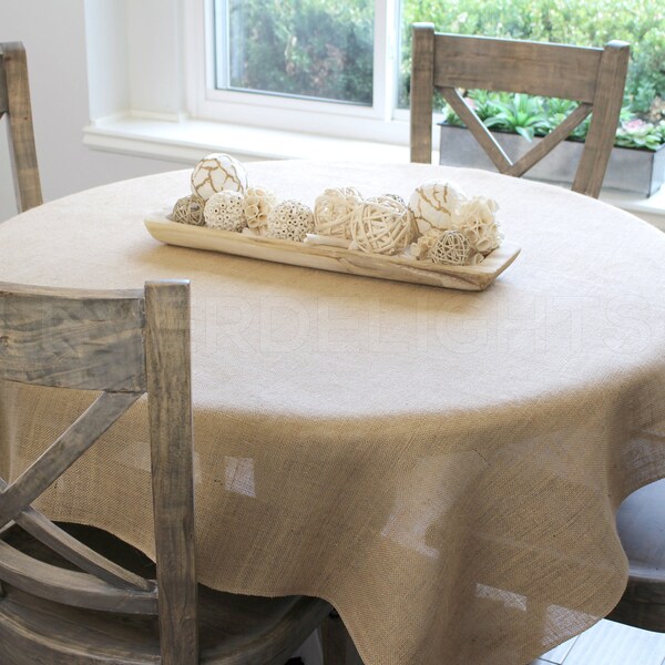 Burlap Table Cloth Etsy