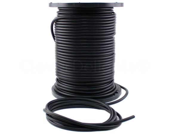 10 Ft Black Rubber Cord 1/2 Round Buna Rubber 70 Durometer Premium Rubber  Cord Tube Rod O-ring DIY Projects .5 Inch 