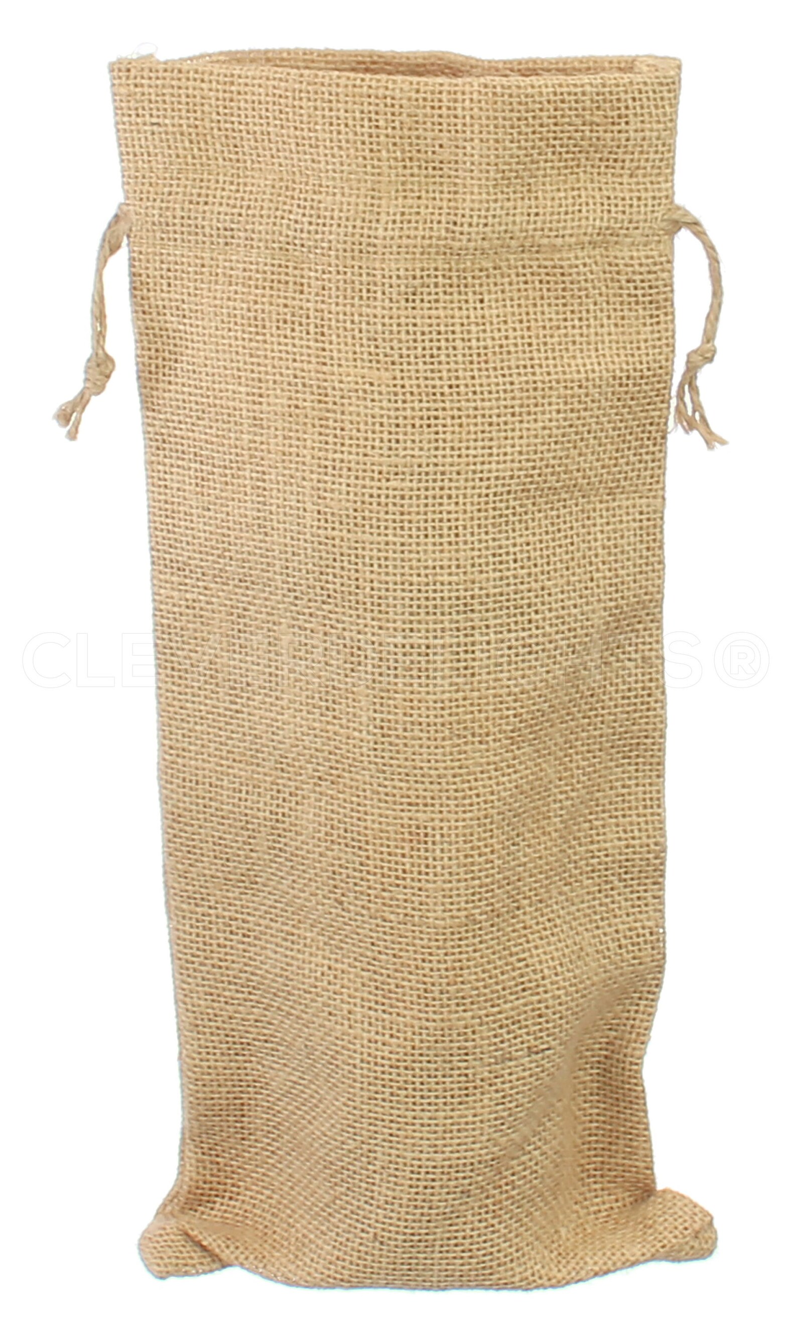 5 Pk Burlap Wine Bags 14 X 5 100 Natural Etsy