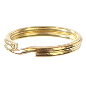 100 Pack Of 9/16 Inch Key Rings – 15mm Small Split Rings, Strong Key Chains, Bulk