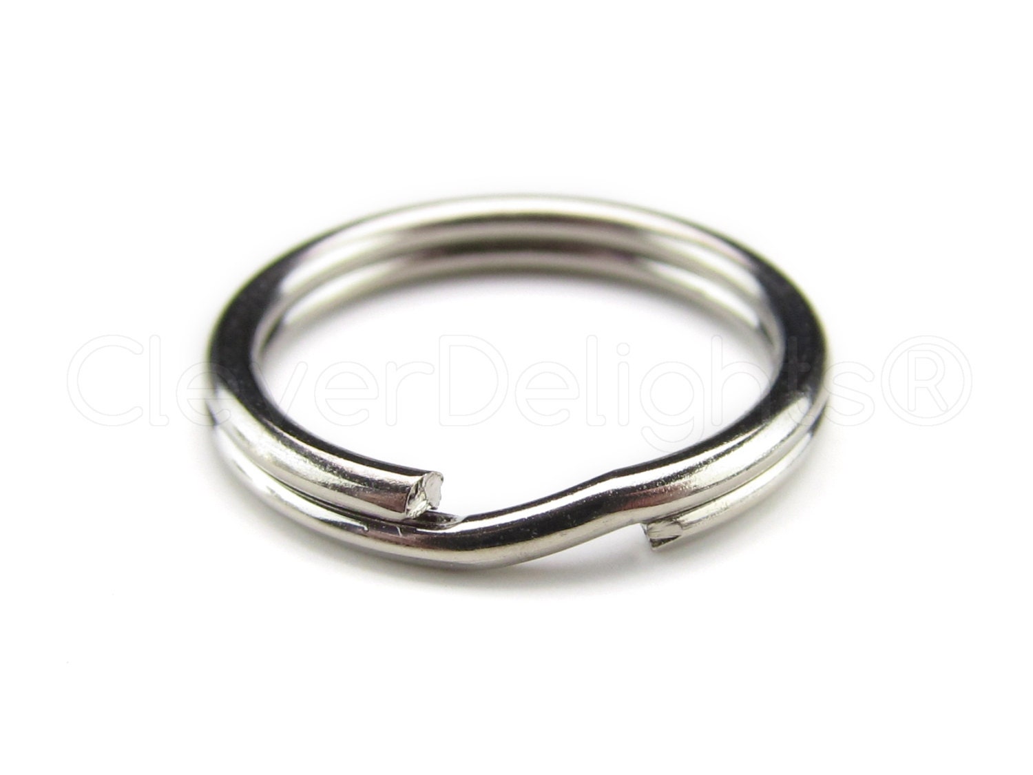 25 Pack - 1 Key Rings - Dark Black Color - 25mm Split Key Ring - Strong  Key Chain Key Fob Ring - 1 Inch 25 mm - USA Seller