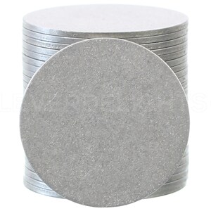 50 Pk - 1 1/2" Aluminum Stamping Blanks - 14 Gauge (.063") - 1.5 Inch Diameter - Raw Finish - No Hole - Round Circle Disc Tag Blank