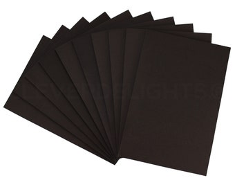 10 Pk - Thick 8" x 12" Foam Sheets - Black - 1/4" (6mm) Thickness - Large Craft Sheet Pads - Extra Thick - 8x12 Inch