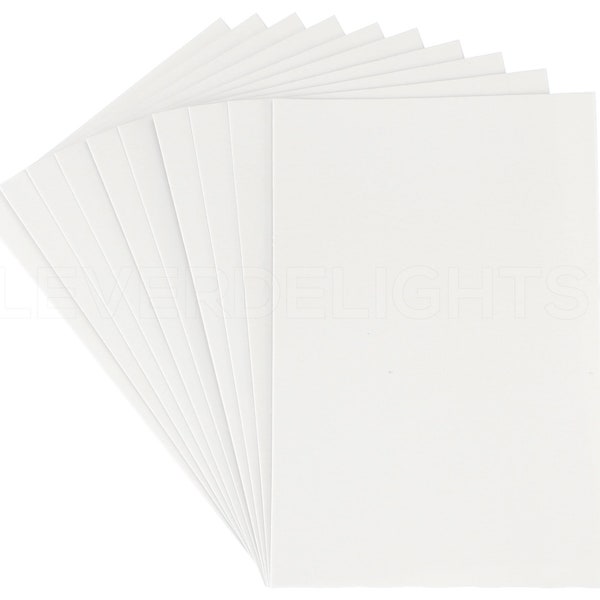 10 Pk - 8" x 12" Foam Sheets - White - Self Adhesive - Large Sticky Back Craft Sheet Pads - 8x12 Inch