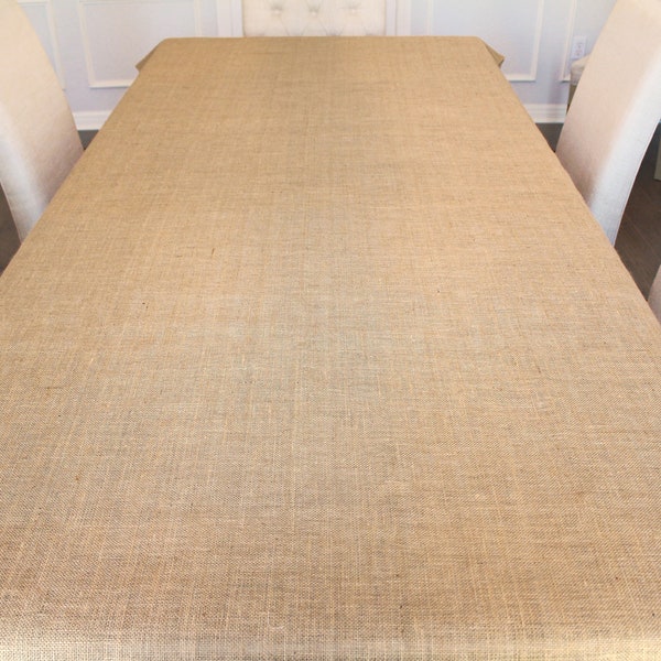 Burlap Tablecloth Etsy