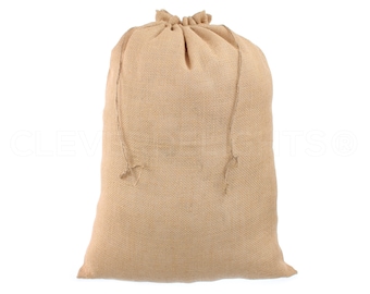 18" x 24" Burlap Bag - Natural Eco-Friendly Burlap Bags with Jute Drawstring - Weddings Parties Decor - Large Gunny Sack - 18x24