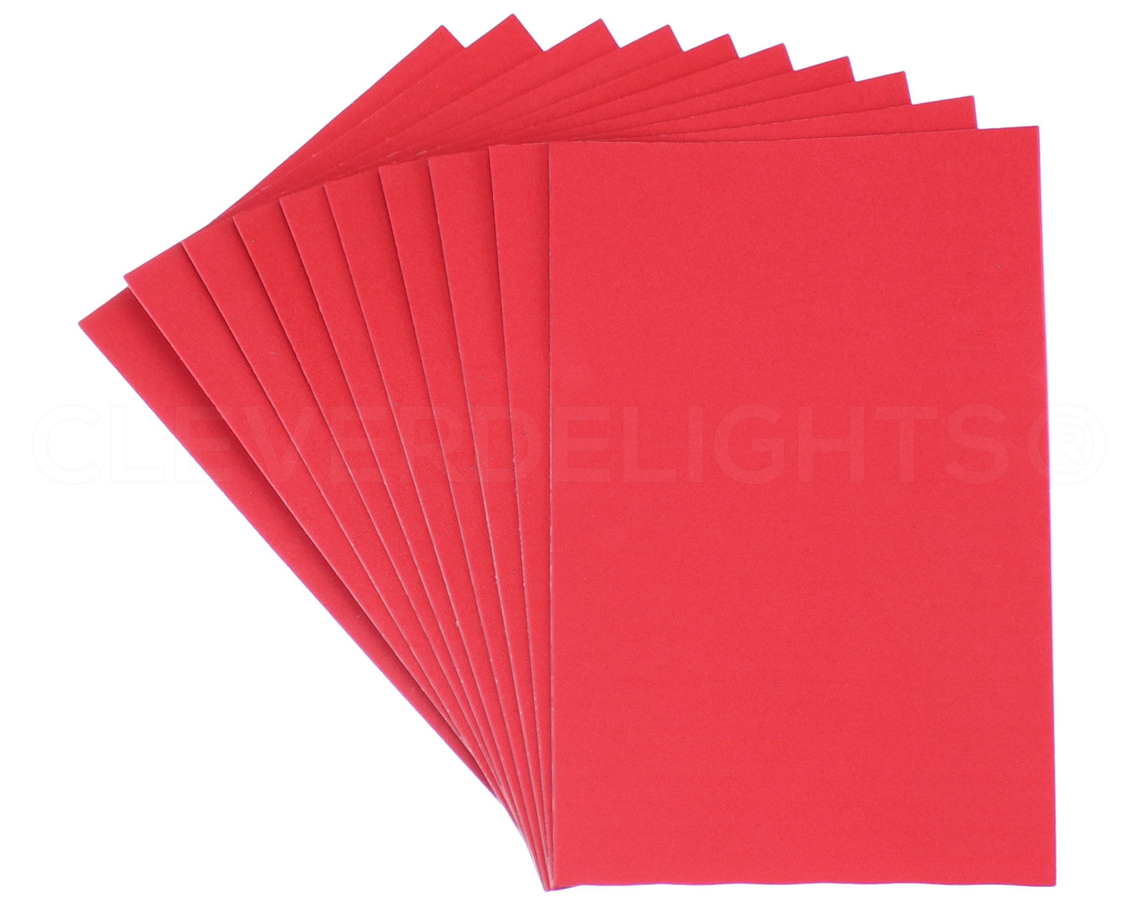 A5 Glitter Foam Sheets Self Adhesive For Crafts and Card Making - 10 Pack.