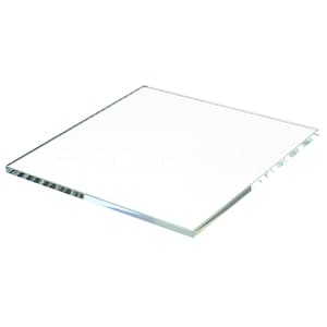 4&quot; Square Glass Tile - Clear Transparent - Solid Glass - 1/8&quot; Thick  - 4 x 4 x 1/8 Inch - DIY Coaster Barware