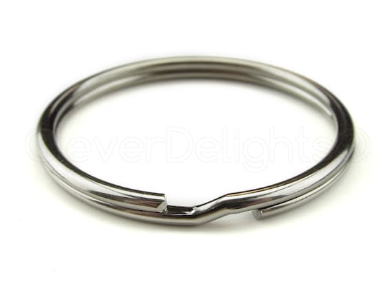 Wholesale 500 Key Rings Silver Metal Split Rings 28mm 1 1//16/" Bulk Locksmith New