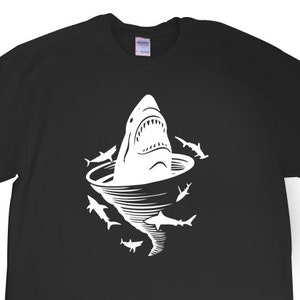 New "Shark Tornado" Unisex Tshirt for a Shark Tornado Party, Friend, Party, Boyfriend, Husband, Fiance, Gift