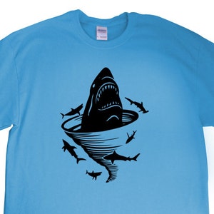 New "Shark Tornado" Unisex Tshirt for a Shark Tornado Party, Friend, Party, Boyfriend, Husband, Fiance, Gift