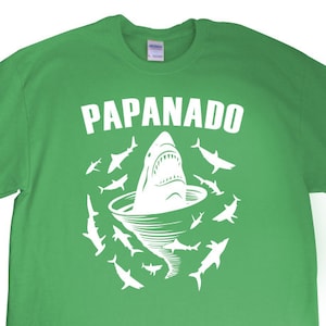 New "PapaNado" Mens T-shirt for Dad, Father, Papa, Grandpa, Shark Tornado Movie Party, Friend, Party, Boyfriend, Brother, Fiance, Gift